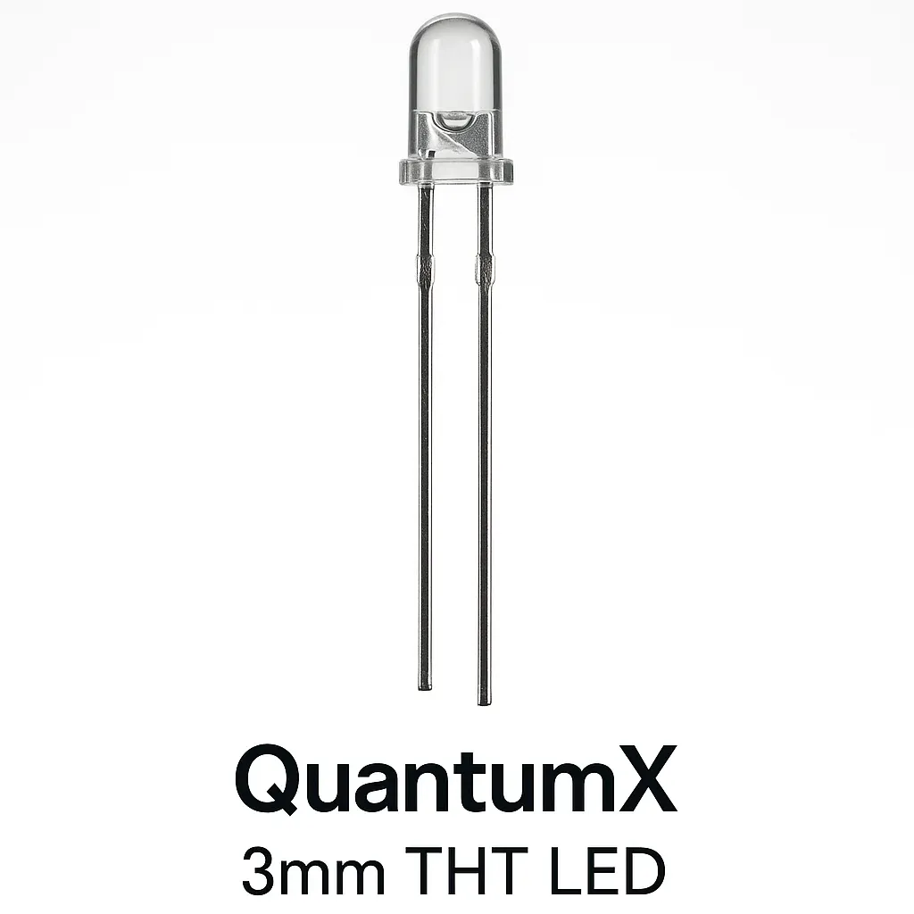 QIX 3mm THT LED model B7412D