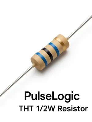 PulseLogic THT 1/2W Resistor model 9CA6DD
